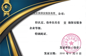 服務(wù)等級證書壹級資質(zhì)