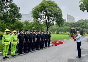 開展消防處置演練 筑牢消防安全防線 —市委黨校項目開展消防演練