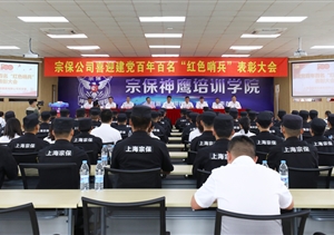 宗保公司召開百名“紅色哨兵”先進(jìn)個人表彰大會